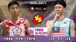 Amazing 🔴 Lee Zii Jia MALAYSIA vs TAIPEU Chou Tien Chen Badminton Taipei Open Mens Singles [upl. by Ramedlab950]