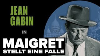 Maigret stellt eine Falle 1958  Ganzer Film [upl. by Ecirtnas]