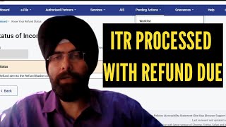 ITR PROCESSED WITH REFUND DUE AY 202425 I NEW INCOME TAX REFUND UPDATE [upl. by Ahsiken]