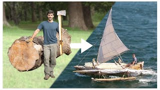 DUGOUT CANOE BUILD  Timelapse by Outbackmike [upl. by Meehar]