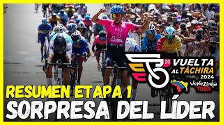 SORPRENDENTE VICTORIA  RESUMEN ETAPA 1 VUELTA AL TACHIRA 2024 [upl. by Naletak402]