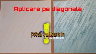 Tutorial aplicare vopsea decorativa pe diagonala Davinci si Viacondotti Ferrara Design [upl. by Tuppeny]