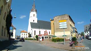 D Stadt Taucha Landkreis Nordsachsen Fahrt durch den Ort August 2017 [upl. by Barker]