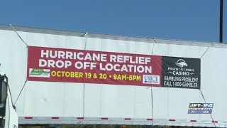 Donations come in for the Operation Erie PA Hurricane Relief with Presque Isle Downs amp Casino [upl. by Amoihc918]