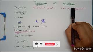 Dysplasia vs Anaplasia for UniversityNEET PG by Anish Vadhel  Neoplasia  Robbins Made Easy [upl. by Enale]