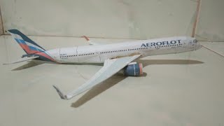 Aeroflot Russian Airlines A350900 VQBFY Peter Tchaikovsky Papercraft Model 🇷🇺 [upl. by Odin964]