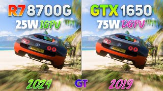 Ryzen 7 8700G vs GTX 1650  Gaming Benchmarks  Test in 12 Games [upl. by Plunkett307]