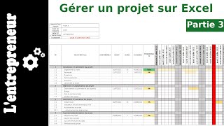 3 Gestionnaire de projet sur Excel  le planning [upl. by Bell]