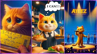 🐾 Atney Overcame All Obstacles to See Ateez Surprise Ending 🐾🌟 aicat ai cat ateez [upl. by Ahkeber]