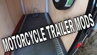 Motorcycle Trailer  Cutting E Track [upl. by Edvard]