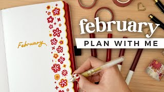 PLAN WITH ME  February 2024 Bullet Journal Setup [upl. by Theodora]