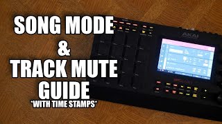 AKAI MPC LIVE II Advanced Song Mode Arranging Beats amp Track Mutes Tips [upl. by Adoree]