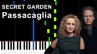 Passacaglia  Secret Garden Piano Tutorial [upl. by Marra]