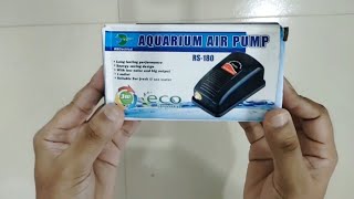 How to set Aquarium air pump amp sponge filter Unboxing air pump Unboxing sponge filter [upl. by Ennovyhc712]