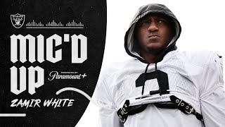 Zamir White Mic’d Up During Training Camp Presented by Paramount  Raiders [upl. by Kinnard]