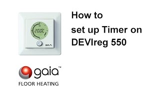 How to set up Timer on DEVIreg 550 [upl. by Schubert]