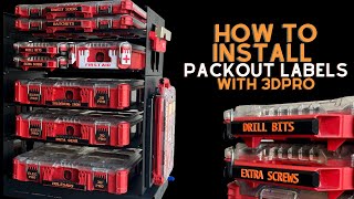 How to Install your Milwaukee Packout labels from 3Dpro [upl. by Farmann656]