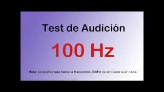 Test de audición auditivo desde graves a agudos  Hearing test [upl. by Aserehc494]