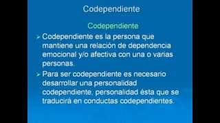 Tu Eres Codependiente Como se define un Codependiente [upl. by Grizelda]