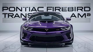 First Look At The 2025 Pontiac Firebird Trans AmYou Won’t Believe The Features [upl. by Ttelracs]