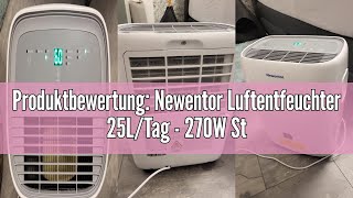 Produktbewertung Newentor Luftentfeuchter 25LTag  270W Stromsparender Luftentfeuchter  Für Räume [upl. by Ydoow]