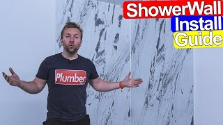 HOW TO FIT SHOWER WALL BOARD INSTALL GUIDE  Tile Alternative [upl. by Doretta]