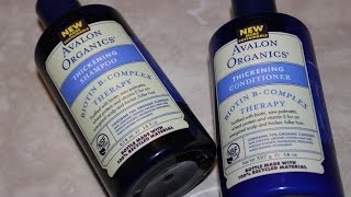 Avalon Organics Thickening Biotin B Complex Therapy Shampoo amp Conditioner [upl. by Annam]