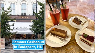 Famous Gerbeaud in Budapest Hungary WORTH IT [upl. by Shae]