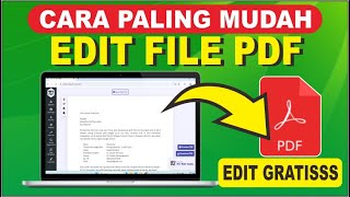 Cara Mudah Edit PDF Tanpa Install Aplikasi  Edit PDF Secara Online [upl. by Enelra393]