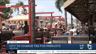 Encinitas to charge businesses for parklets [upl. by Flossie]