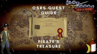 Old School Runescape OSRS  Pirates Treasure Quest Guide [upl. by Laeahcim83]