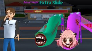 Anya Forger exe Extra Slide Zombie 😱  SAKURA School Simulator Horror Drama 👺 [upl. by Knick]