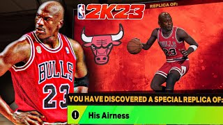 How To Unlock “HIS AIRNESS” MICHAEL JORDAN Build on NBA 2K23 2K EASTER EGGS REPLICA BUILDS [upl. by Nivrem755]