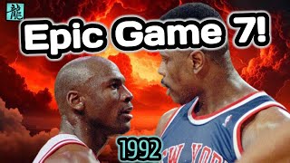 Michael Jordan EXPLODES for 42 Points vs Knicks 1992 ECSF Game 7 [upl. by Nonnahs]