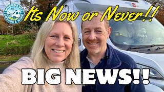 BIG TRAVEL NEWS Quitting work to Motorhome Travel in Europe [upl. by Oaks]