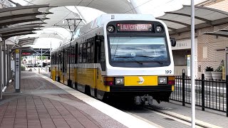 Riding DART Rail Orange Line DFW Airport to Downtown Dallas [upl. by Tocci632]