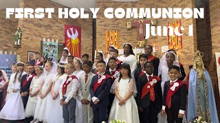 First holy communion HolyCrossChurchSwansea [upl. by Atnom]