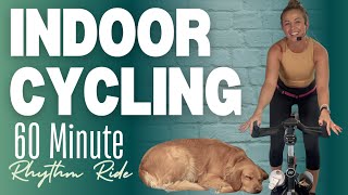 60 MINUTE VIRTUAL INDOOR CYCLING CLASS  MOOD BOOSTING CALORIE BURNING RHYTHM RIDE  TABATA [upl. by Mendie]