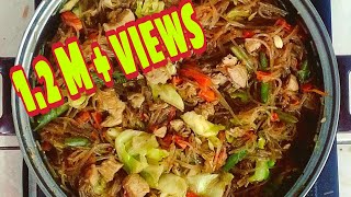 Pancit Sotanghon Guisado  Stirfry Vermicelli Noodles [upl. by Langbehn]