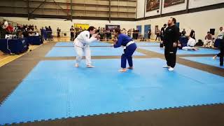 Womens absolute White Belt Gi Semi Final BJJ Competition [upl. by Yeclek]