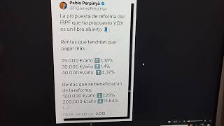 Esta es la propuesta de reforma del IRPF que ha propuesto VOX [upl. by Nahtam]