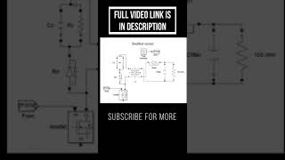 SNUBBER CIRCUIT DESIGN RC SNUBBER POWER ELECTRONICS SHORTS [upl. by Noeled]