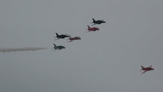 BAE Hawk 50th Flypast at RIAT 2024 [upl. by Prosser]