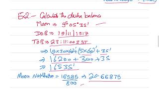 Vimshottari Maha Dasha Calculation Part 1 [upl. by Carder]