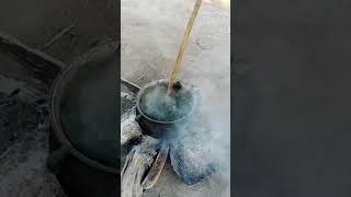 Thats how we cook pumpkin leaves in South Sudan pumpkin cooking [upl. by Aloke]