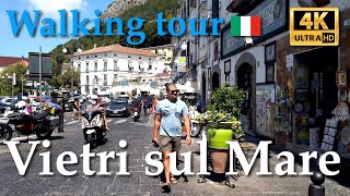 Vietri sul Mare Campania Italy【Walking Tour】With Captions  4K [upl. by Ydnor]