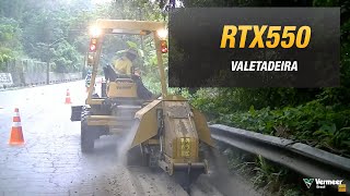 Valetadeira Vermeer  RTX550 Roda de Corte [upl. by Vizza]