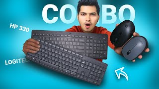 hp 330 vs logitech mk235 wireless keyboard and mouse combo [upl. by Irwinn]