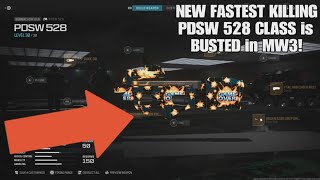 NEW FASTEST KILLING PDSW 528 CLASS is BUSTED in MW3 Best PDSW 528 Class Setup [upl. by Glynn]