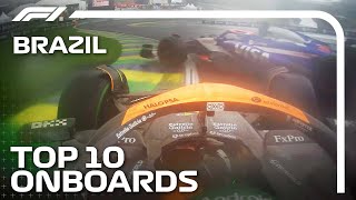 Top 10 Onboards  2024 Sao Paulo Grand Prix  Qatar Airways [upl. by Rhianon701]